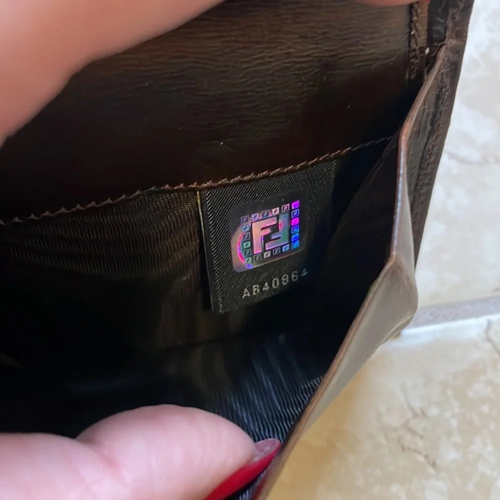 Fendi , Mens Vintage WalletDark brown / chocolate color